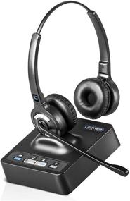 img 4 attached to Leitner OfficeAlly LH275 Dual-Ear Wireless Office Telephone Headset with Noise Canceling Mic - Compatible with Cisco, Polycom, Yealink, Avaya & More!