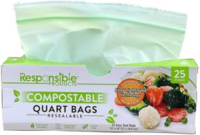 img 4 attached to Responsible Products Compostable Biodegradable Freezer Safe Household Supplies for Paper & Plastic