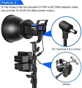 img 2 attached to Sutefoto Battery Adapter Compatible NP F550