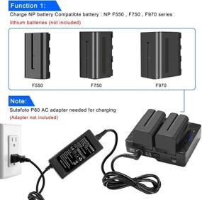 img 3 attached to Sutefoto Battery Adapter Compatible NP F550