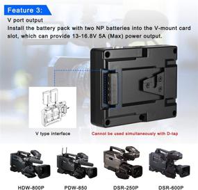 img 1 attached to Sutefoto Battery Adapter Compatible NP F550