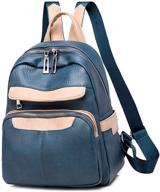 qyoubi leather backpack fashion daypacks logo