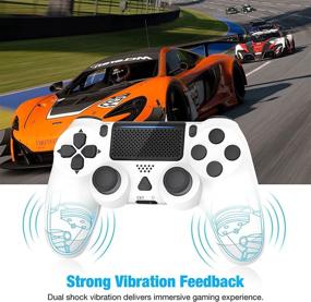 img 1 attached to 🎮 Enhance Your Gaming Experience with Y Team Dual Vibration Gamepad: Wireless Controller for PS4 with Built-in 1000mah Rechargeable Battery