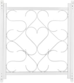 img 4 attached to 🚪 Camco Adjustable Screen Door Deluxe Grille - Enhanced RV Door Screen Protection, Fits 20-32 inches, Complete with Installation Hardware- White (43997)