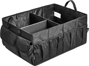 img 4 attached to Amazon Basics Trunk Organizer With Collapsible Design For Cars