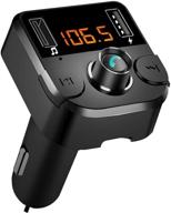 🎵 azwang bluetooth car adapter: bt 5.0 fm transmitter for car music, hands-free calling, charger with usb ports & u disk/tf card support – gift idea logo