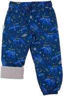 👖 cozy and stylish: jan jul toddler pants - fleece lined boys' clothing for ultimate comfort! logo