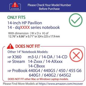 img 1 attached to mCover Clear Hard Shell Case for 2020 14-inch HP Pavilion 14-DQxxxx Series Laptops (NOT Compatible with Other Pavilion Models)