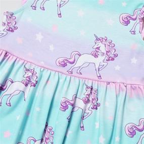 img 1 attached to 🦄 Charm and Color: Girls Unicorn Dresses for a Vibrant Summer Party Look!