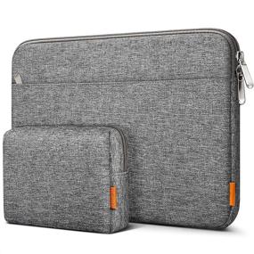 img 4 attached to 👝 Inateck Laptop Sleeve Case | 12.3-13 Inch Laptops | MacBook Pro 13 Inch (2016-2021) Retina/MacBook Air M1 (2019-2021) | Surface Pro X/7/6/5/4/3 12.3 Inch | Gray