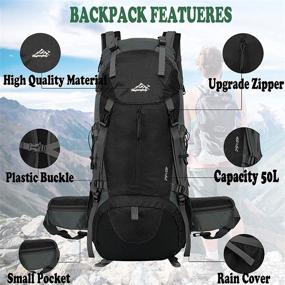 img 2 attached to 🏕️ Mountain Camping Trekking Backpack - Daypack