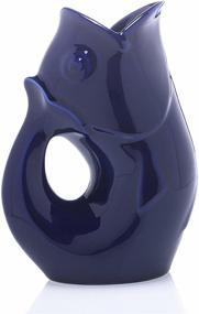 img 1 attached to Cobalt Blue Gurgle Pot: A Stylish and Functional Addition to Your Kitchen