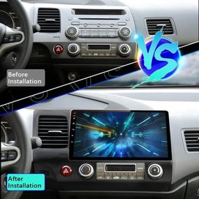 img 3 attached to 🚗 Junsun Автомобильный радиостерео для Honda Civic 2006-2011 Android 10.0 Головное устройство 2GB+32GB Память Flash с WiFi GPS навигацией DSP Bluetooth, поддержка Carplay, совместимость с камерой заднего вида