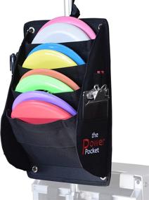 img 4 attached to 🛒 Efficient Power Pocket: Versatile Disc Golf Cart Putter Pouch for Discs and Accessories