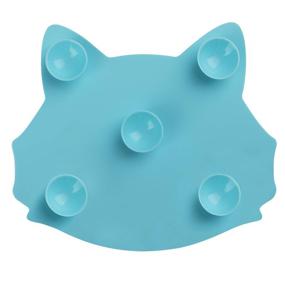 img 3 attached to Tenmon Makeup Brush Cleaning Mat: Portable, Suction Cup Design, Remove Facial Makeup Naturally and Clean Brushes Instantly (Blue)