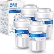 🧊 golden icepure mwf refrigerator water filter replacement - ge smartwater mwfa, gwf, gwfa, rwf0600a, fmg-1, wfc1201, gse25gshecss, pc75009, 197d6321p006, kenmore 9991, pc83879, gsl25jftabs - 4pack логотип