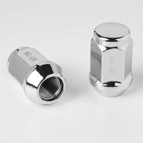 img 3 attached to 🔩 Race Secure 8954: Triple-Chrome Plated Lug Nut Set, 1/2-20 Thread, Closed End Acorn Bulge with 3/4 Hex for After-Market Wheels (Pack of 20)