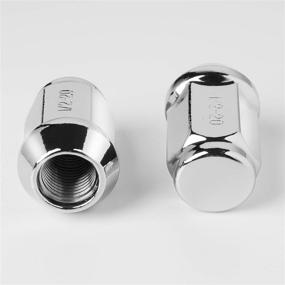 img 2 attached to 🔩 Race Secure 8954: Triple-Chrome Plated Lug Nut Set, 1/2-20 Thread, Closed End Acorn Bulge with 3/4 Hex for After-Market Wheels (Pack of 20)