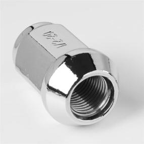 img 1 attached to 🔩 Race Secure 8954: Triple-Chrome Plated Lug Nut Set, 1/2-20 Thread, Closed End Acorn Bulge with 3/4 Hex for After-Market Wheels (Pack of 20)