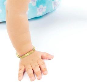 img 3 attached to Plated Identification Bracelet Toddlers Children