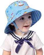 llmoway kids bucket sun hat upf50+ baby toddler wide brim uv protection play hat logo