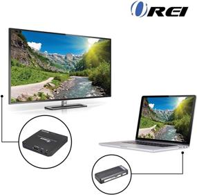 img 3 attached to 🔌 OREI Wireless HDMI Transmitter & Receiver - Full HD 1080p Extender Wirelessly Up to 100 Ft with Dongle - Ideal for Streaming, Laptops, PCs, Media, and More