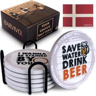 🍻 barvivo absorbent ceramic coasters for drinks logo