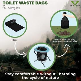 img 3 attached to 🚽 Compostable Camping Toilet Bags - 20 Liners, 8 Gallon Capacity, OK Compost Home Certified, Plastic-Free