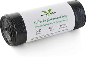 img 4 attached to 🚽 Compostable Camping Toilet Bags - 20 Liners, 8 Gallon Capacity, OK Compost Home Certified, Plastic-Free