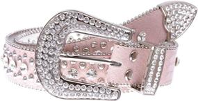 img 4 attached to Cowgirl Western Accessories with Alligator Details and Rhinestone Embellishments