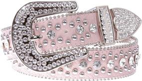 img 3 attached to Cowgirl Western Accessories with Alligator Details and Rhinestone Embellishments