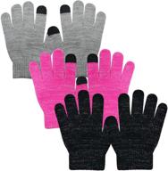 🧤 evridwear cold weather accessories for boys with touchscreen fingers logo