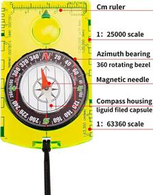 img 1 attached to 🧭 Набор из 6-ти компасов для походов Gejoy: Навигация, ориентирование и чтение карт во время приключений на открытом воздухе для мальчиков скаутов и детей, отдыхающих на кемпинге.