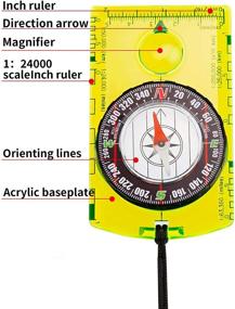 img 2 attached to 🧭 Набор из 6-ти компасов для походов Gejoy: Навигация, ориентирование и чтение карт во время приключений на открытом воздухе для мальчиков скаутов и детей, отдыхающих на кемпинге.