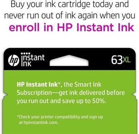 img 1 attached to 🖨️ HP 63XL Ink Cartridge: Compatible with Deskjet 1112, 2100, 3600 Series, ENVY 4500 Series, OfficeJet 3800, 4600, 5200 Series - Black - F6U64AN