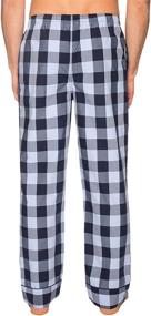 img 1 attached to 👖 Cotton Lounge Pants with Gingham Stripes for Men