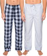 👖 cotton lounge pants with gingham stripes for men logo