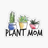 наклейка plant mom graphic windows логотип