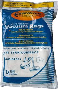 img 2 attached to 48 TriStar Compact Patriot Allergy Vacuum Bags for Miracle Mate, Airstorm, Patriot, MG1, MG2, Tristar EXL, and Dust Care PULLMAN-HOLT Back Pack Vacuum Cleaners