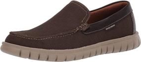 img 4 attached to 👞 Skechers Moreway Chapson Canvas Loafer Medium: Stylish and Comfortable Footwear for Men