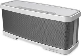img 4 attached to 🔊 iDeaUSA Wireless Bluetooth Speaker: Powerful 2.1 Channel Sound System with 10W Subwoofer and Built-in Microphone - Silver