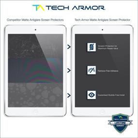 img 2 attached to 📱 Matte Anti-Glare Film Screen Protector for Apple iPad Mini 5 (2019), iPad Mini 4 (2015) - Pack of 3 by Tech Armor