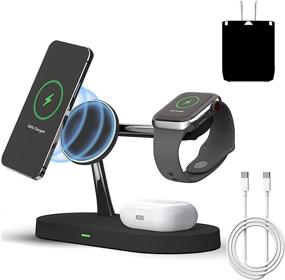 img 4 attached to Magnetic Wireless Charger Charging Station Portable Audio & Video