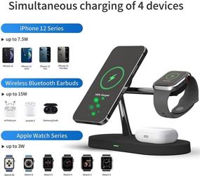 img 3 attached to Magnetic Wireless Charger Charging Station Portable Audio & Video
