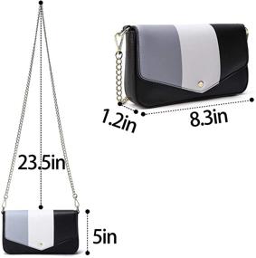 img 1 attached to Crossbody Clutch Removeable Wristlet Shoulder Women's Handbags & Wallets