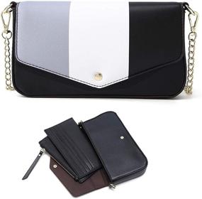 img 4 attached to Crossbody Clutch Removeable Wristlet Shoulder Women's Handbags & Wallets