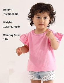 img 3 attached to 👚 A&amp;J DESIGN Heavyweight Ruffle T-Shirts for Baby &amp; Toddler Girls