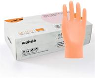 🧤 lanon 100 count food grade disposable nitrile gloves with vitamin e coating, fully textured, beaded cuff, 2 mil thickness, latex-free, small size logo