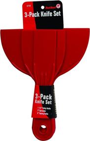 img 4 attached to 🔪 Red Devil 4718 3-Piece Plastic Knife Set: The Ultimate Cutting Companion (1-Pack)