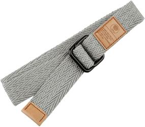 img 3 attached to Moonsix Canvas Military D Ring Buckle Men's Accessories and Belts